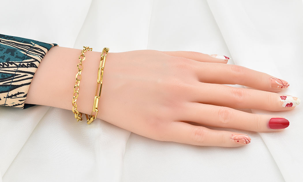Gaspar Bracelet Gold 5.5MM Βραχιόλι από Ανοξείδωτο Ατσάλι 316L